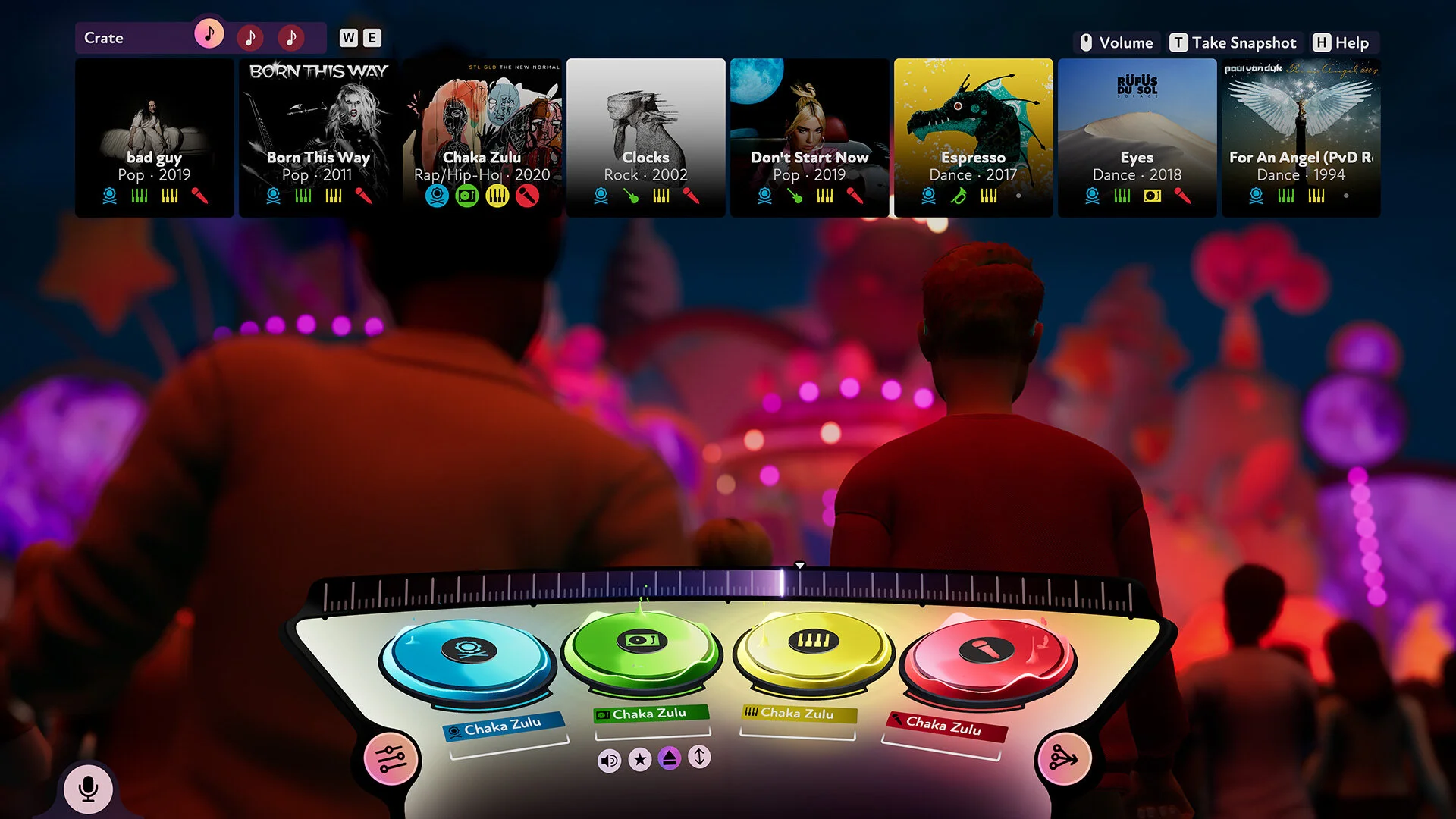 FUSER gameplay view