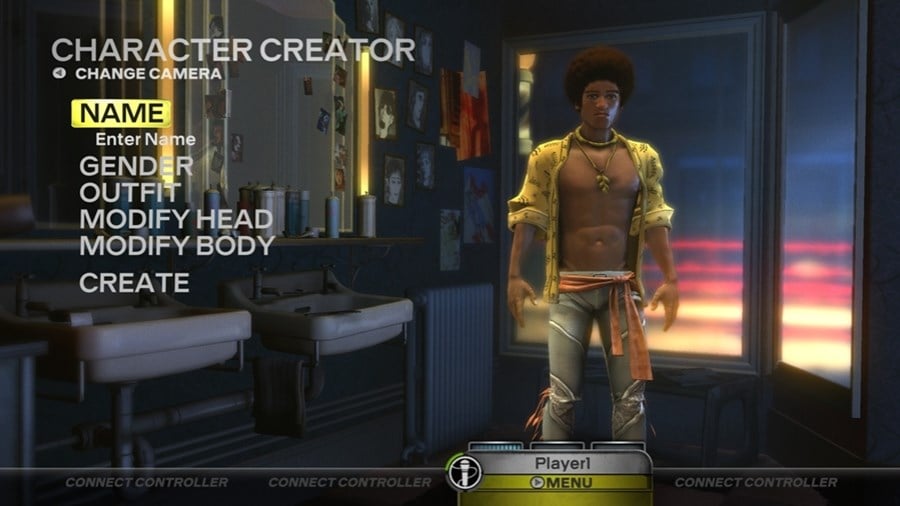 Character creator interface